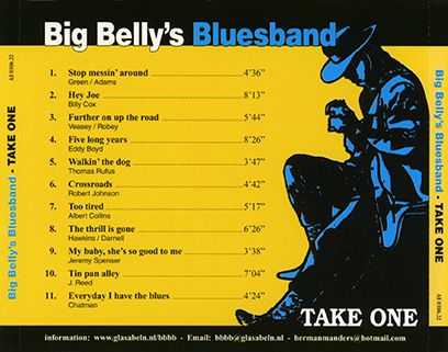 Big Belly's Bluesband CD take one tray